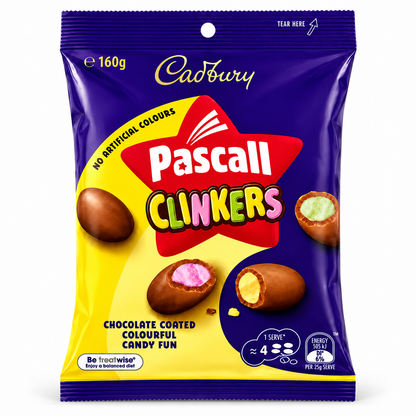 Cadbury Pascall Clinkers 160g bag